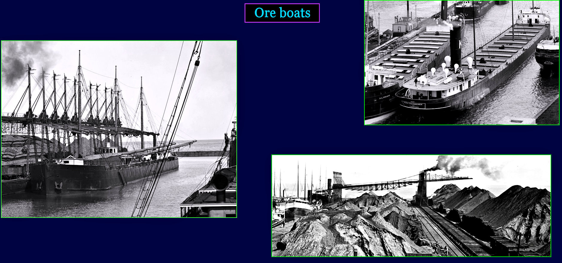 Iron ore boats 1890
